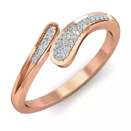 Women diamond ring 3dm stl render detail
