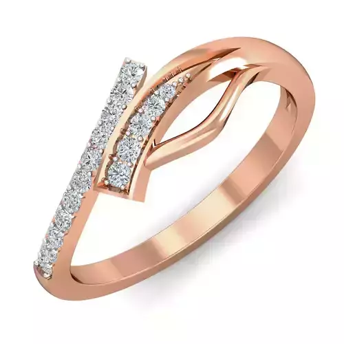 Women diamond ring 3dm stl render detail