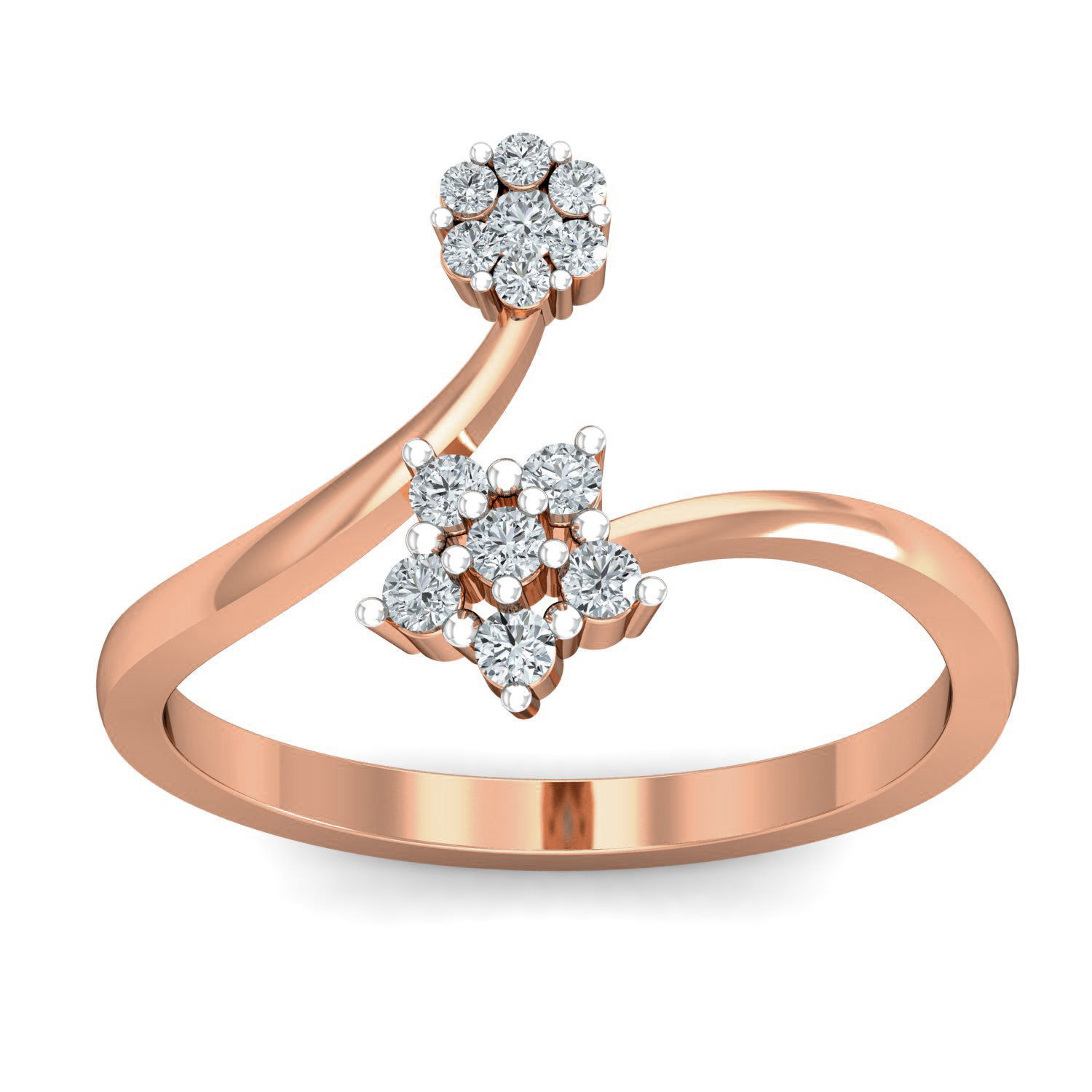 Women diamond ring 3dm stl render detail 3D print model_1