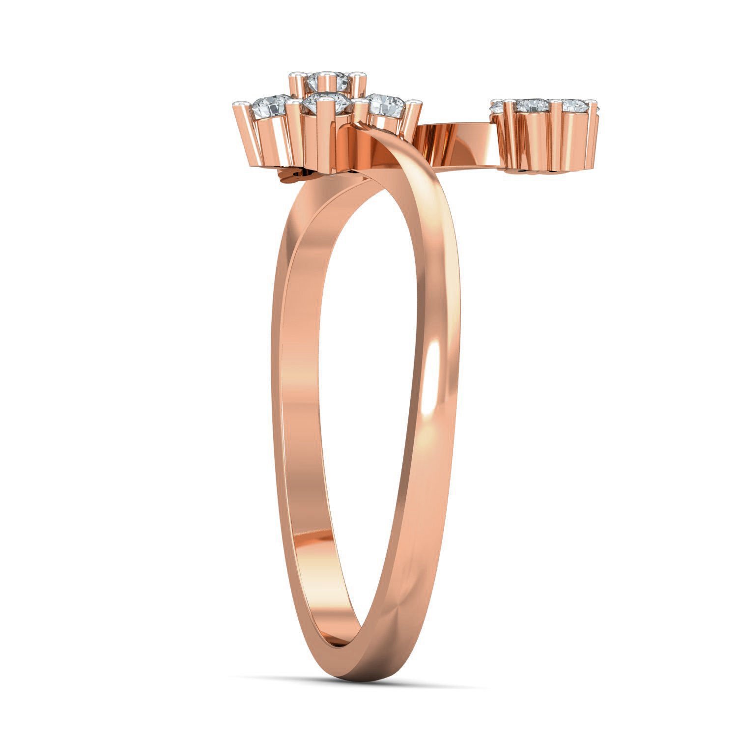 Women diamond ring 3dm stl render detail 3D print model_2