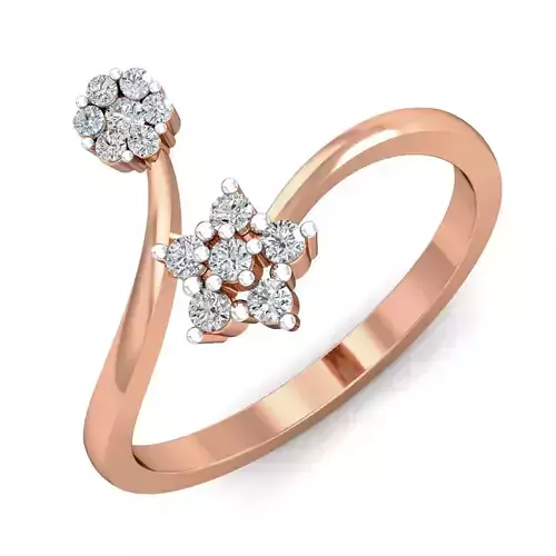 Women diamond ring 3dm stl render detail