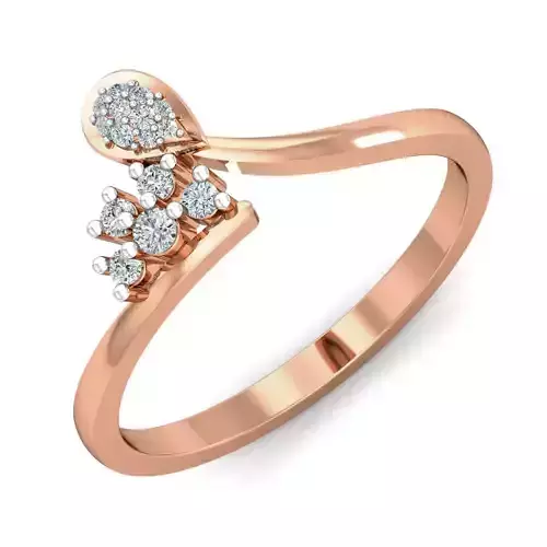 Women diamond ring 3dm stl render detail