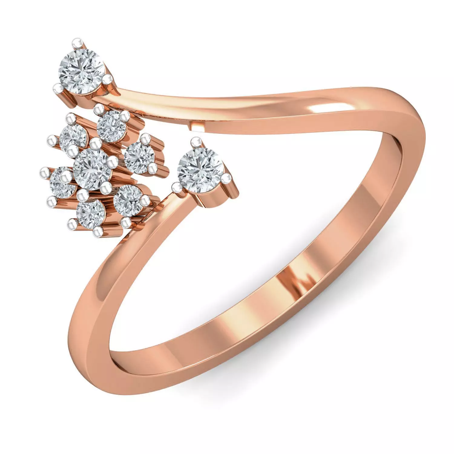 Women diamond ring 3dm stl render detail 3D print model_0