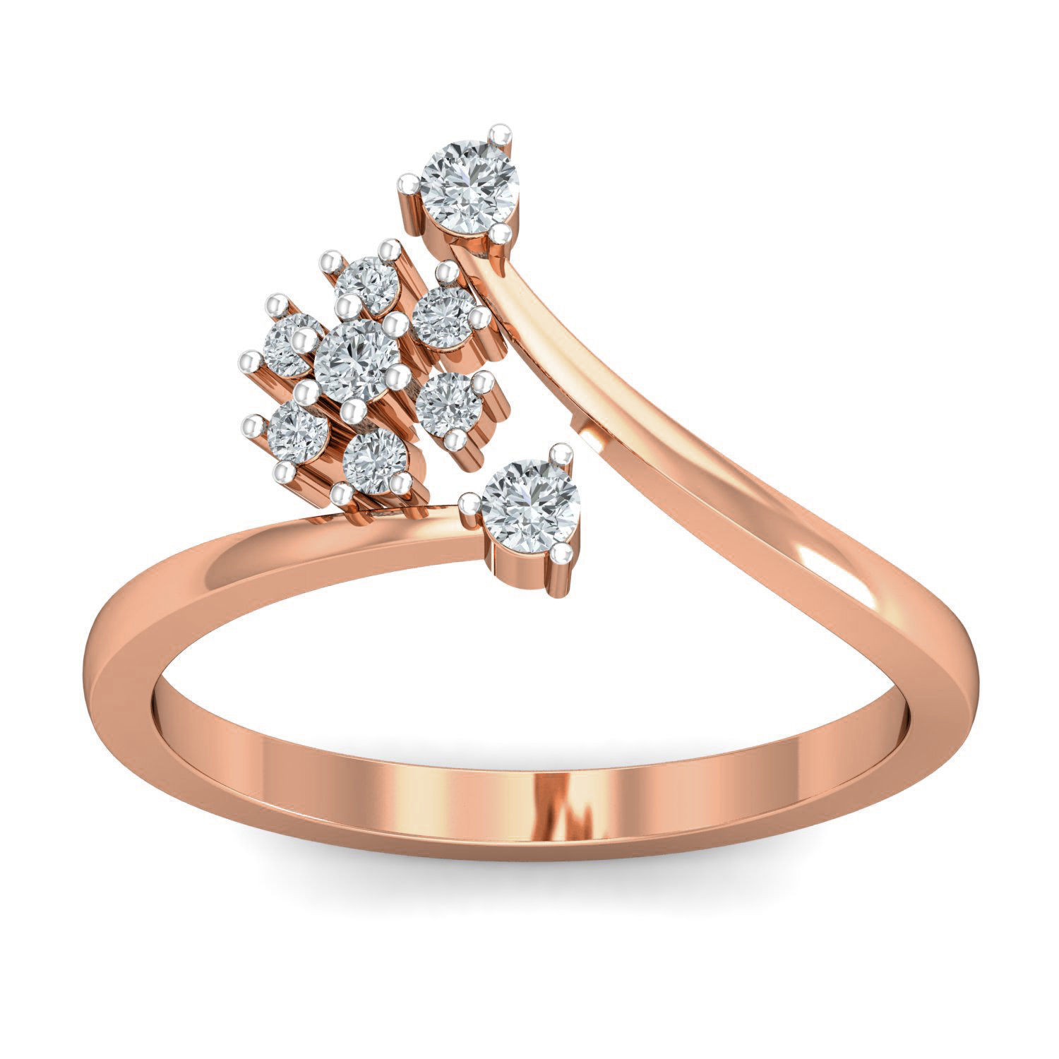 Women diamond ring 3dm stl render detail 3D print model_1