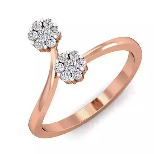 Women diamond ring 3dm stl render detail
