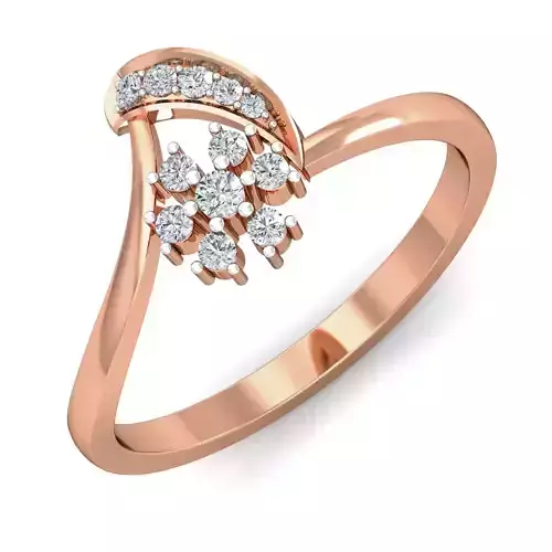 Women diamond ring 3dm stl render detail