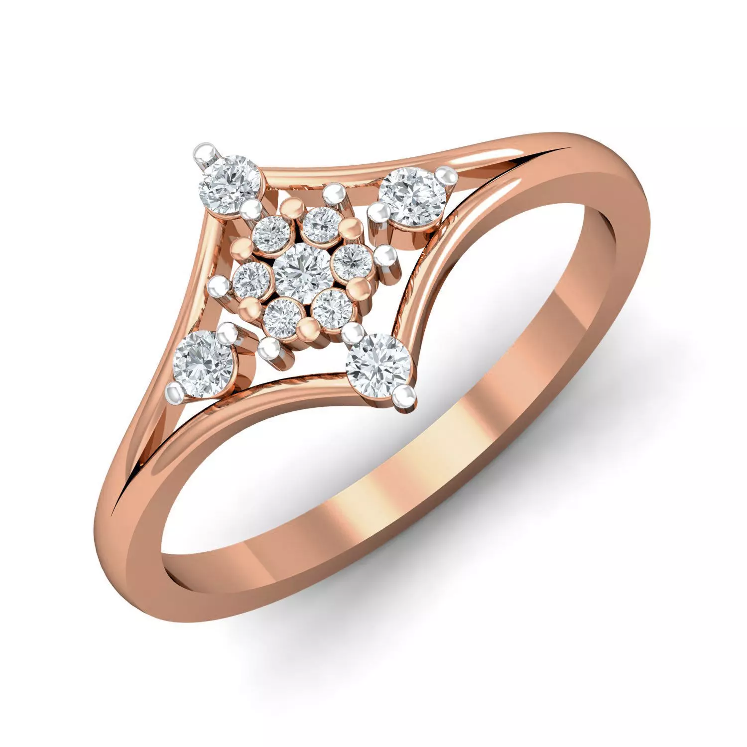 Women diamond ring 3dm stl render detail 3D print model_0