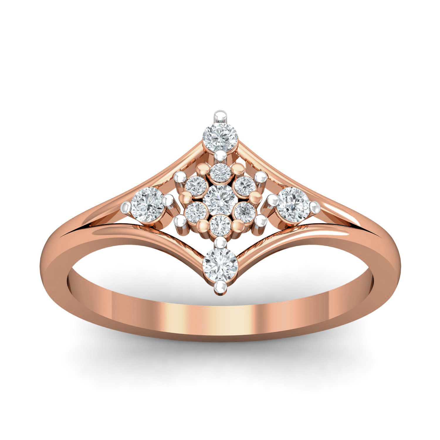 Women diamond ring 3dm stl render detail 3D print model_1