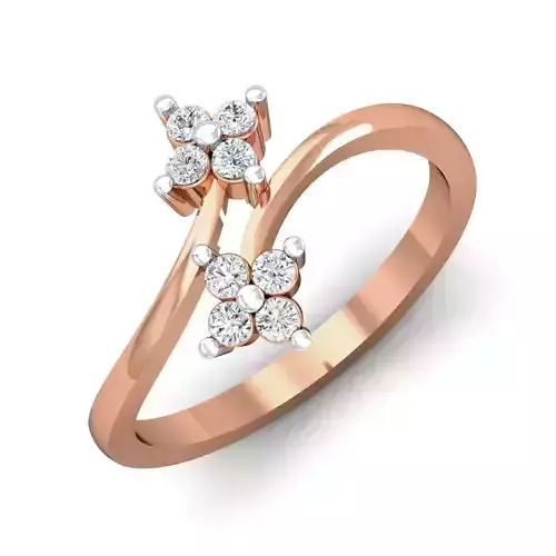 Women diamond ring 3dm stl render detail