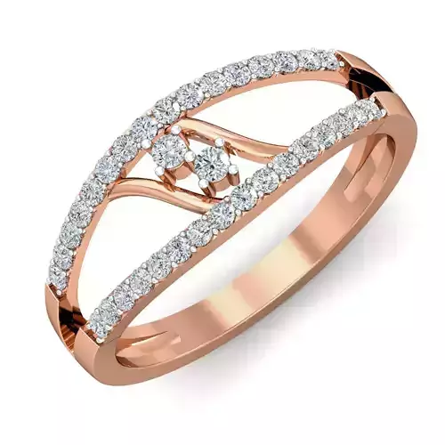 Women diamond ring 3dm stl render detail