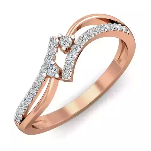 Women diamond ring 3dm stl render detail