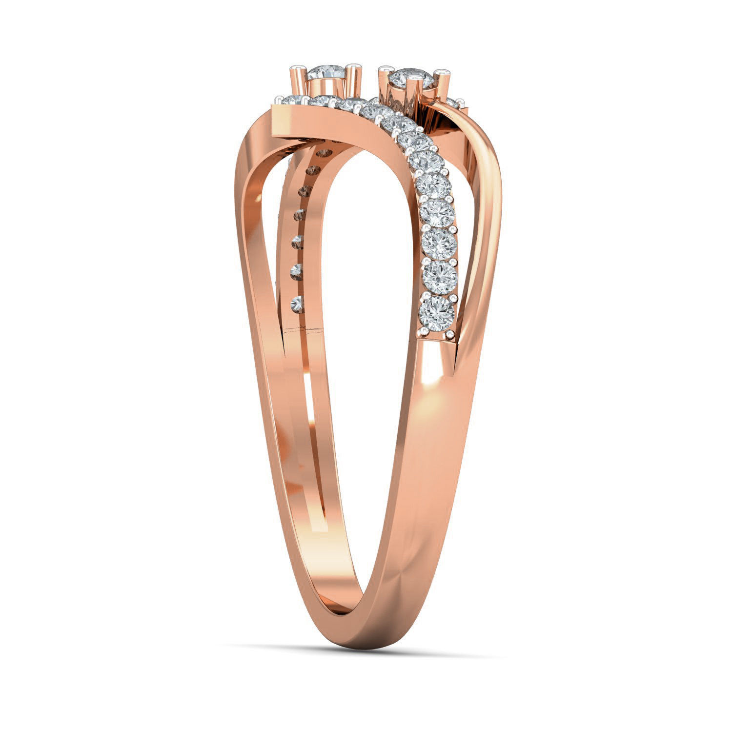 Women diamond ring 3dm stl render detail 3D print model_2