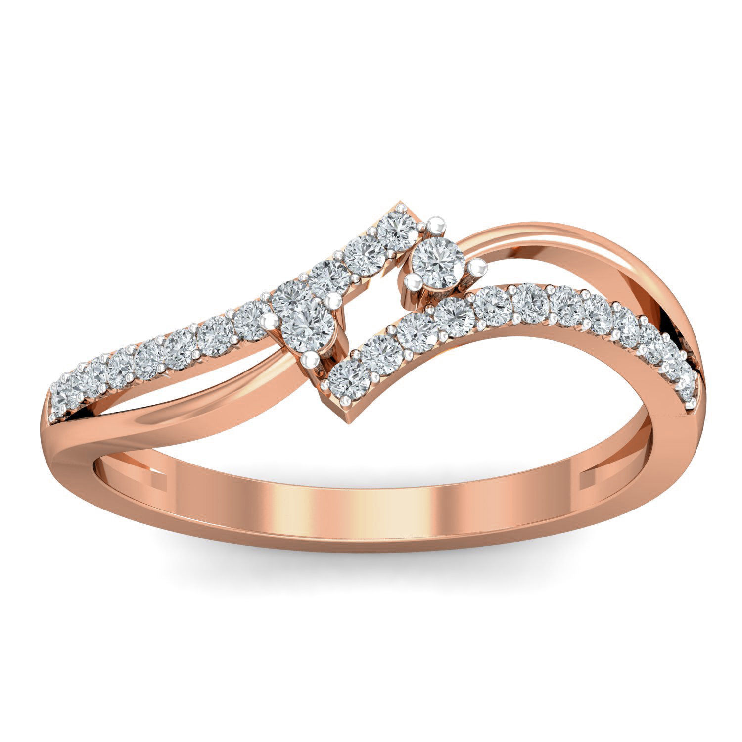 Women diamond ring 3dm stl render detail 3D print model_1