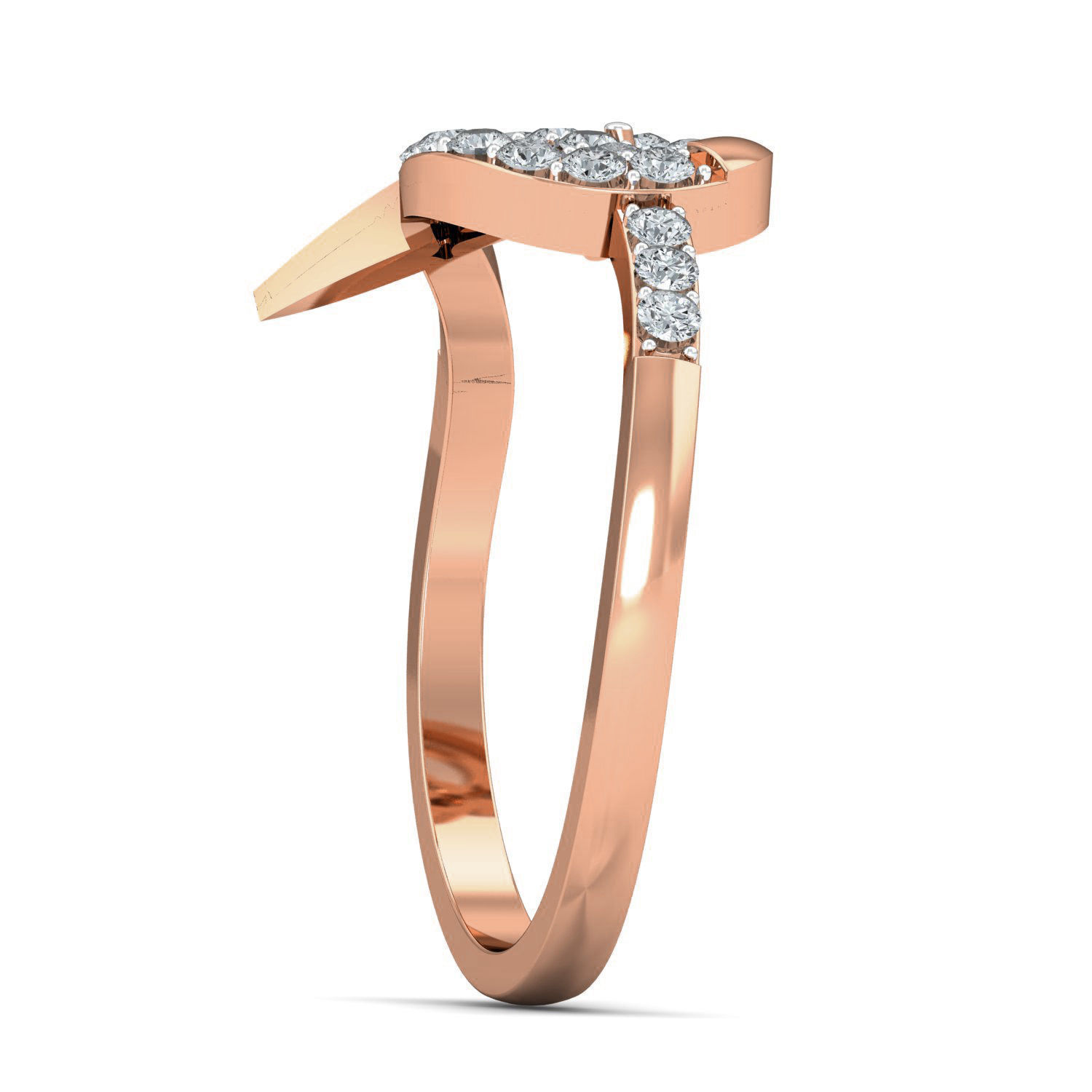 Women diamond ring 3dm stl render detail 3D print model_2