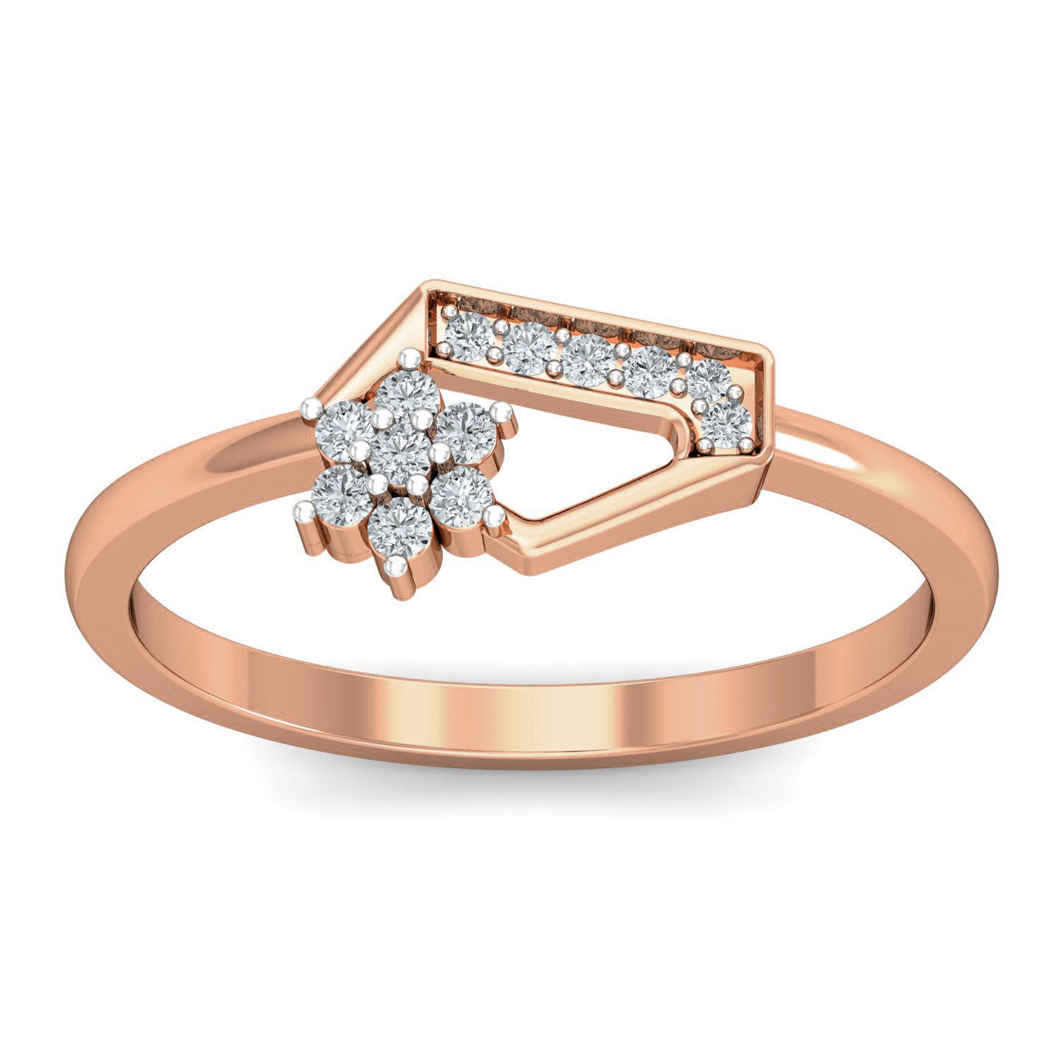 Women diamond ring 3dm stl render detail 3D print model_1