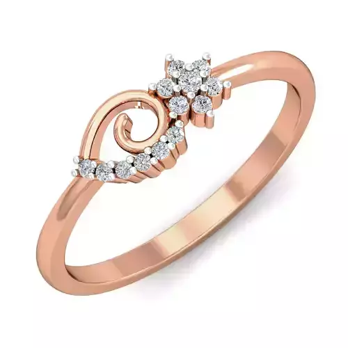 Women diamond ring 3dm stl render detail 3D print model