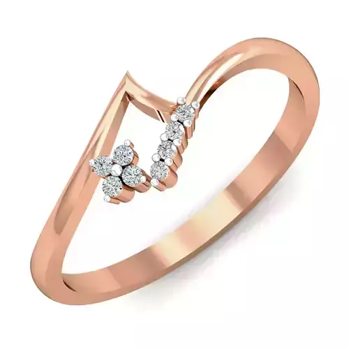 Women diamond ring 3dm stl render detail
