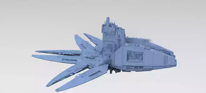 Sci-Fi dark Platforms Ship 