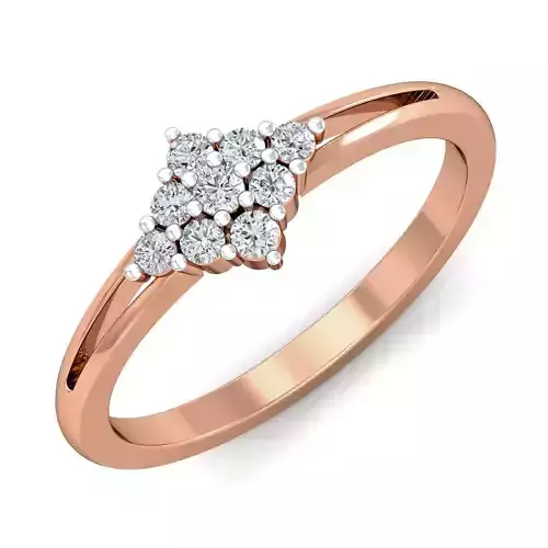 Women diamond ring 3dm stl render detail 3D print model