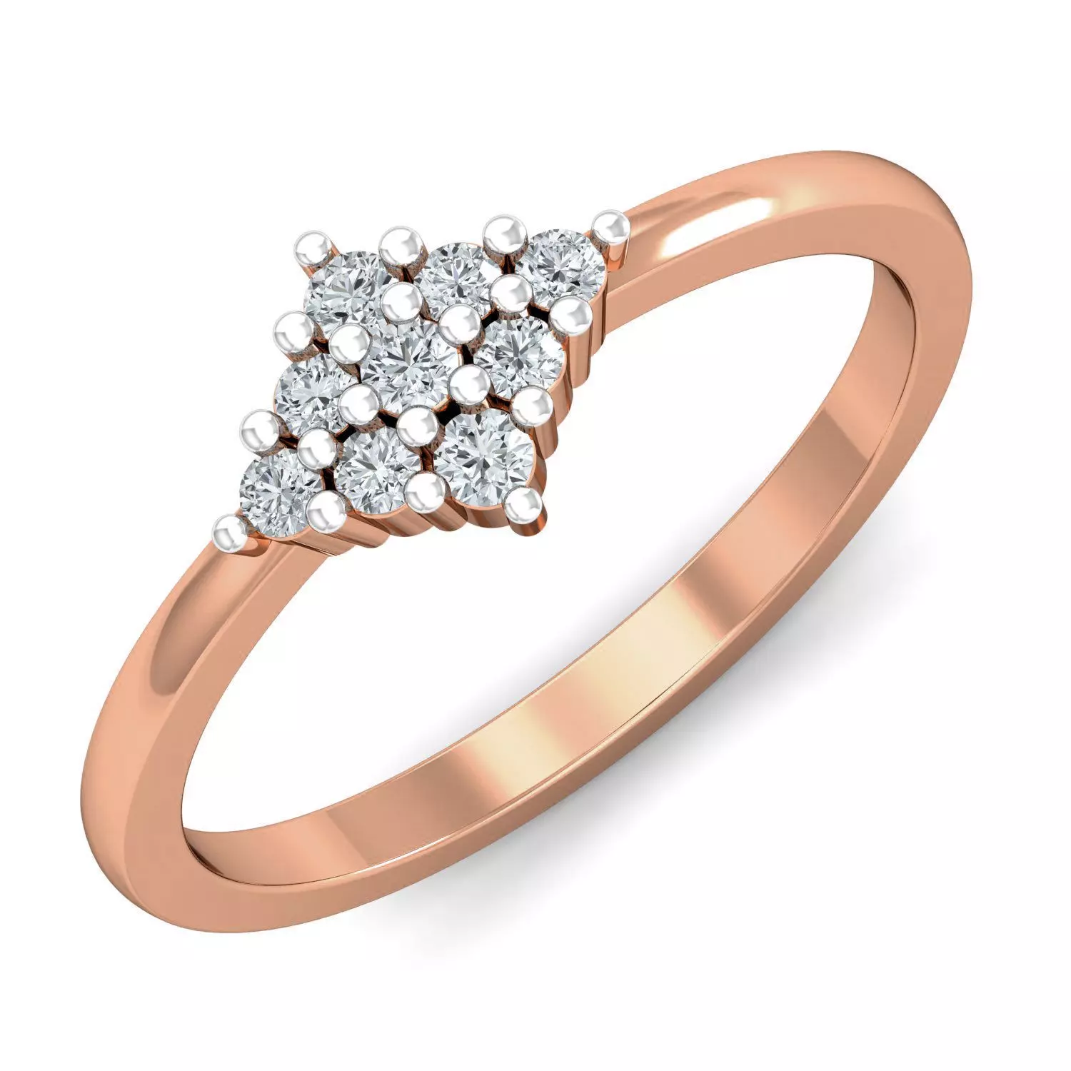 Women diamond ring 3dm stl render detail 3D print model