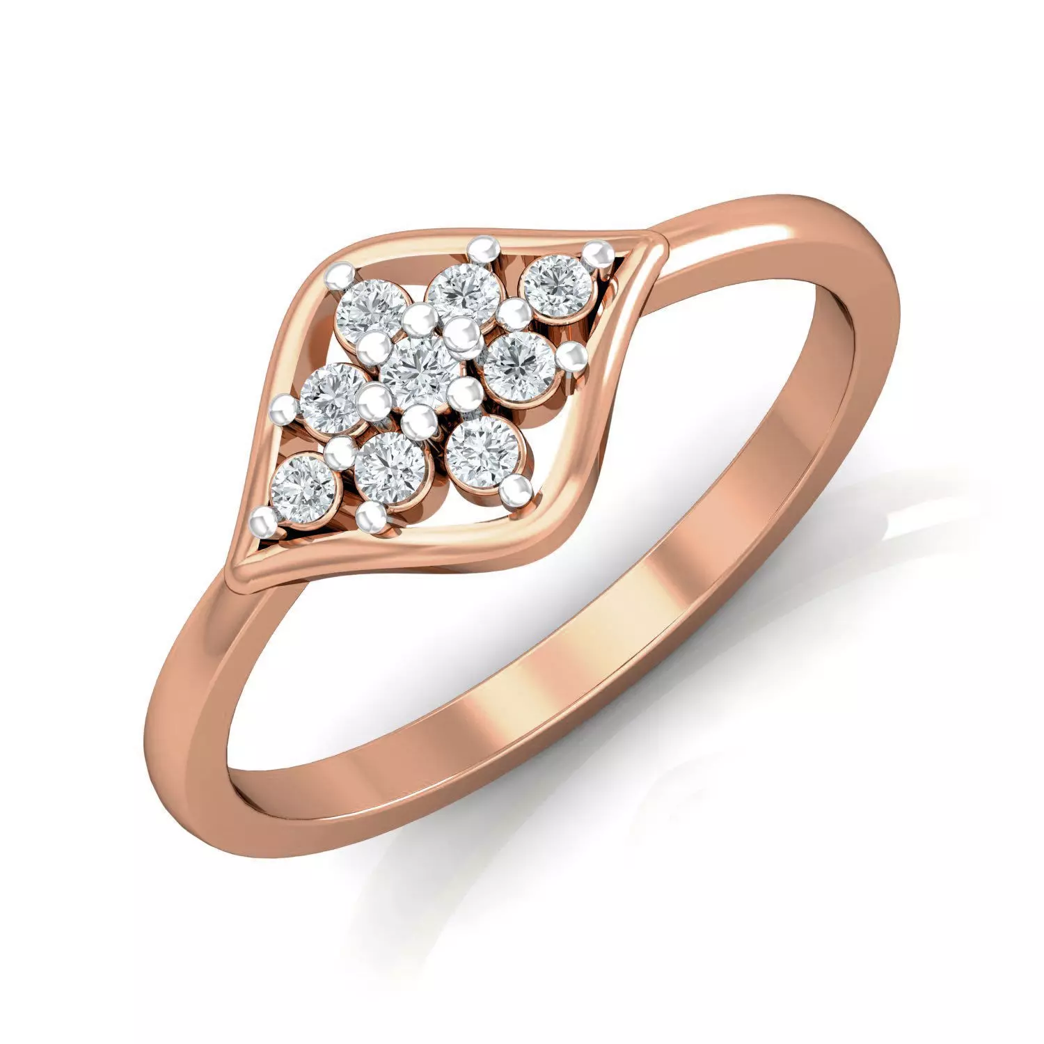 Women diamond ring 3dm stl render detail 3D print model