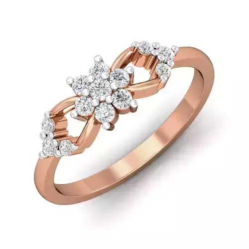 Women diamond ring 3dm stl render detail 3D print model
