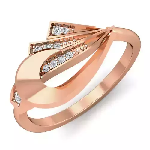 Women diamond ring 3dm stl render detail 3D print model