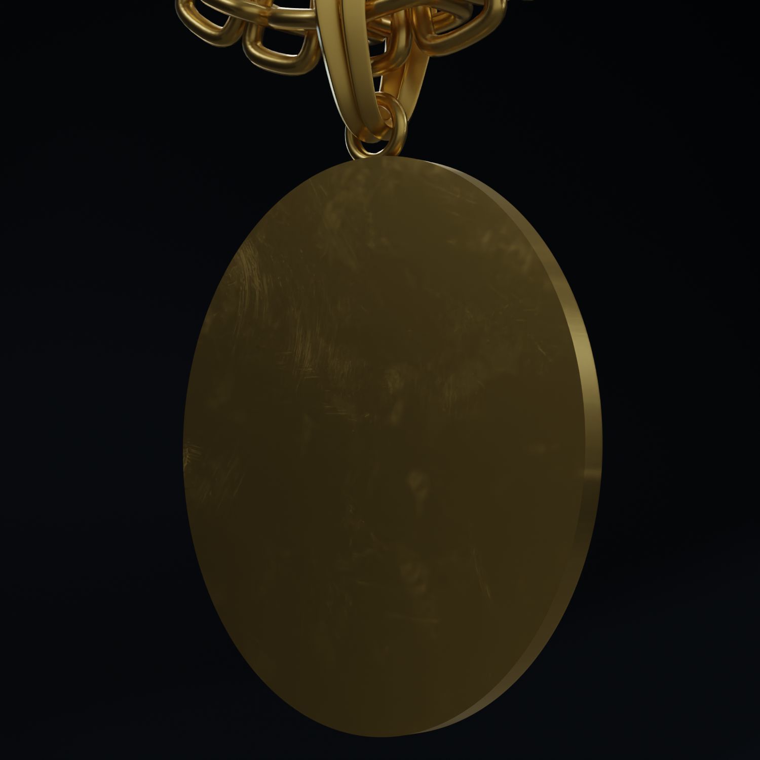 Eagle Stylized Pendant Coin Amulet Necklace 3D print model_6