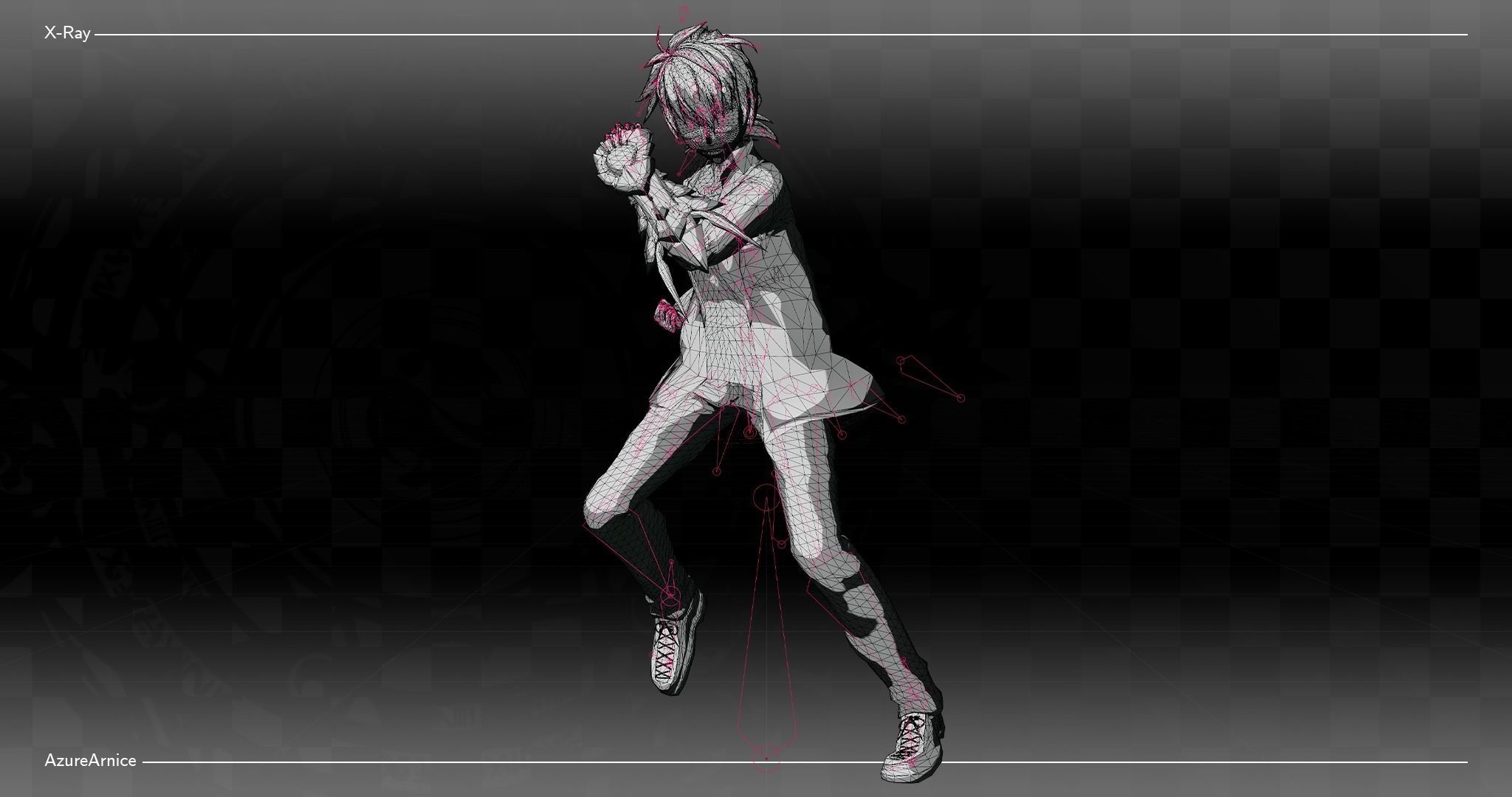 Highschool DxD - Issei Hyoudou MMD Model DELUXE Low-poly 3D model_9