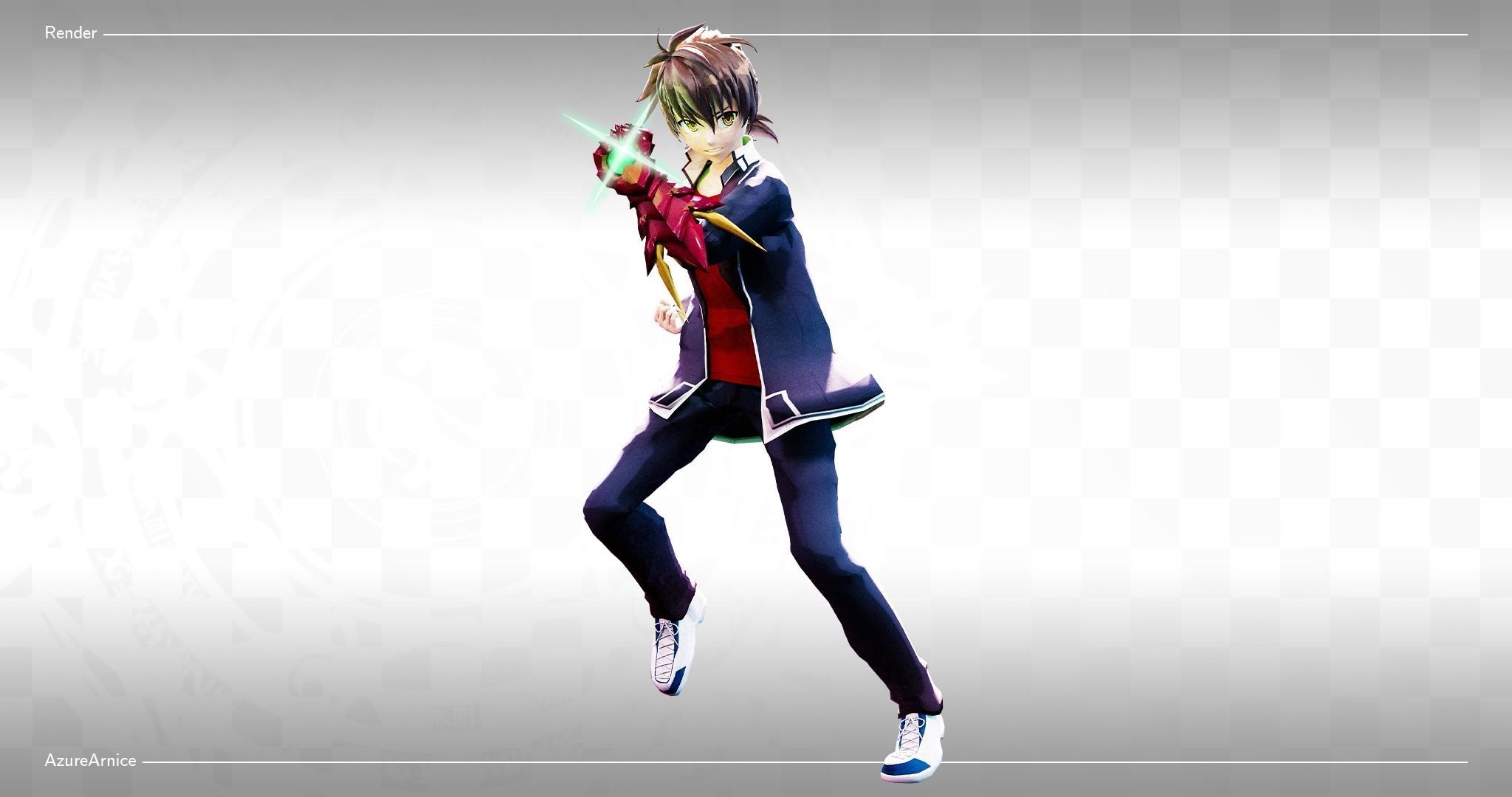 Highschool DxD - Issei Hyoudou MMD Model DELUXE Low-poly 3D model_3