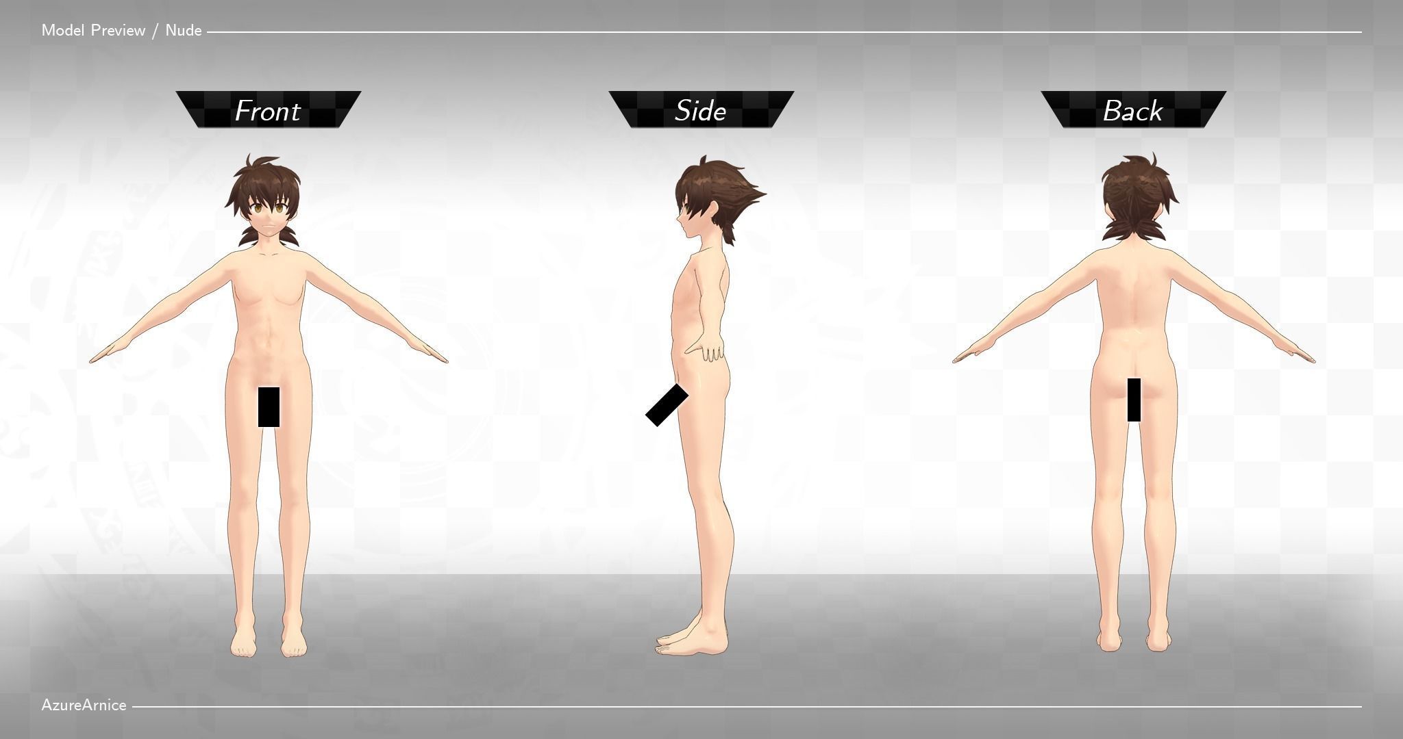 Highschool DxD - Issei Hyoudou MMD Model DELUXE Low-poly 3D model_8