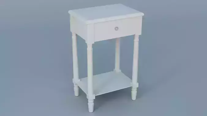 Nightstand with Jewel Handle