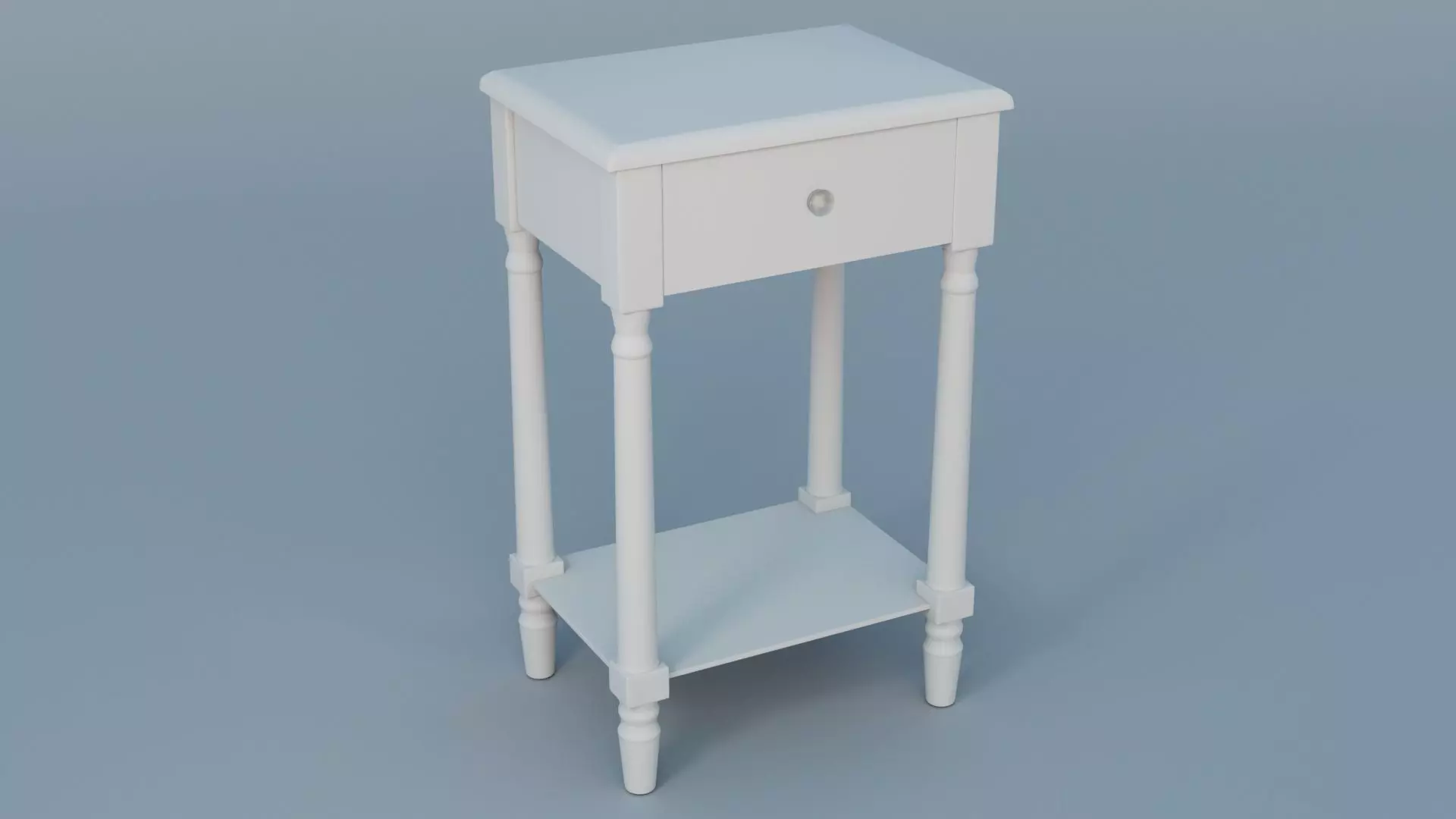 Nightstand with Jewel Handle 3D model_0