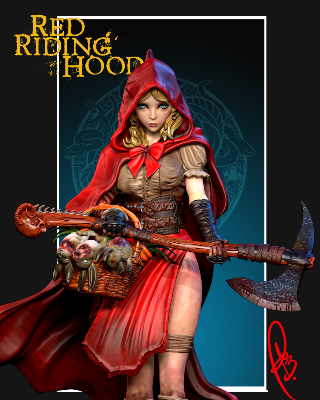 RED RIDING HOOD BY CREATIVE GEEK MB 3D print model_11