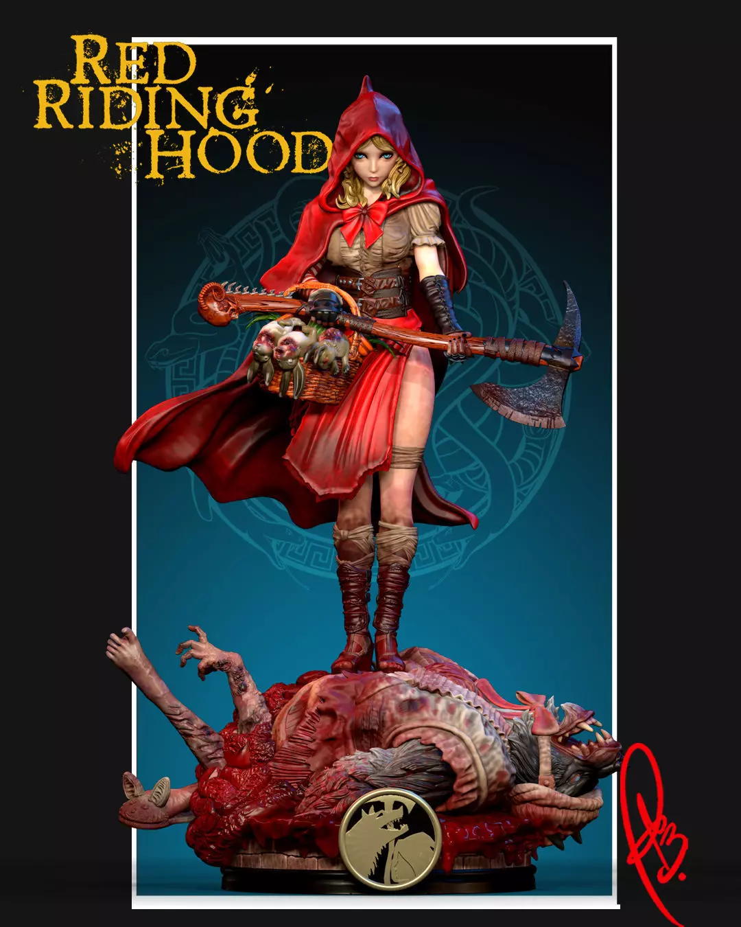 RED RIDING HOOD BY CREATIVE GEEK MB 3D print model_0