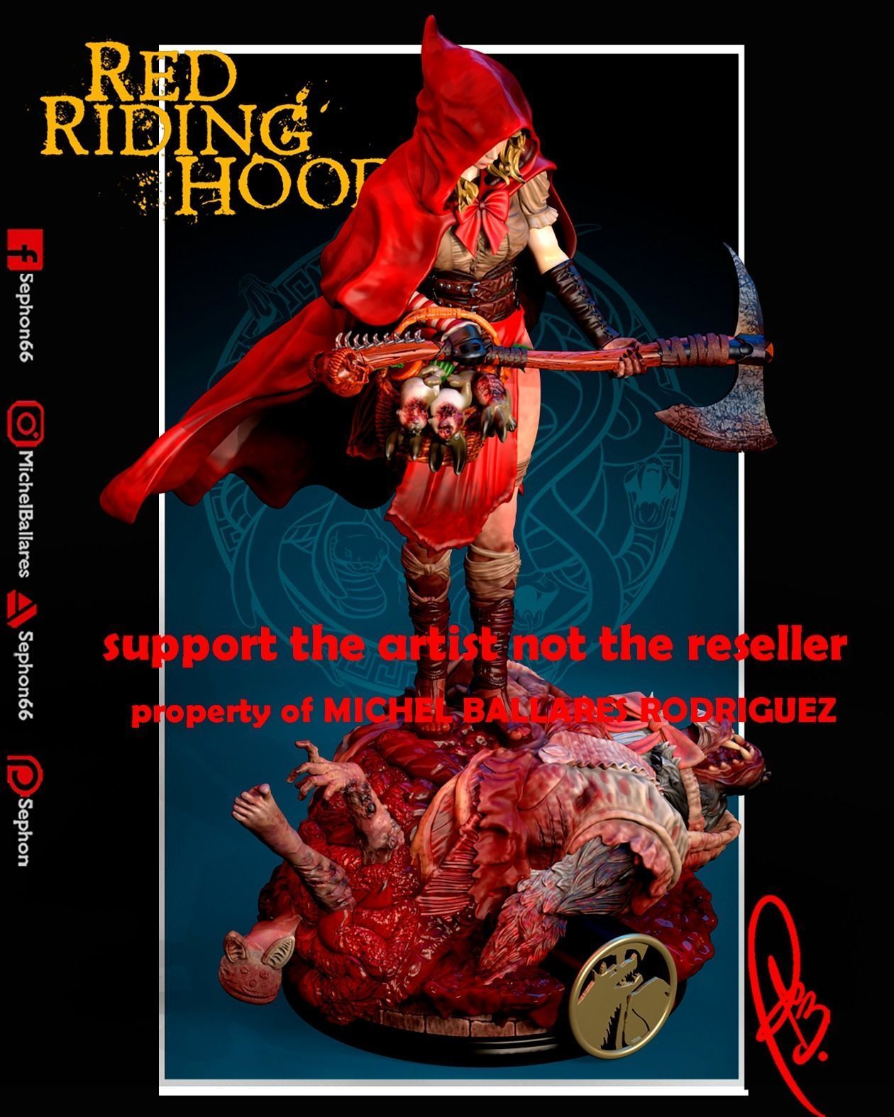 RED RIDING HOOD BY CREATIVE GEEK MB 3D print model_13