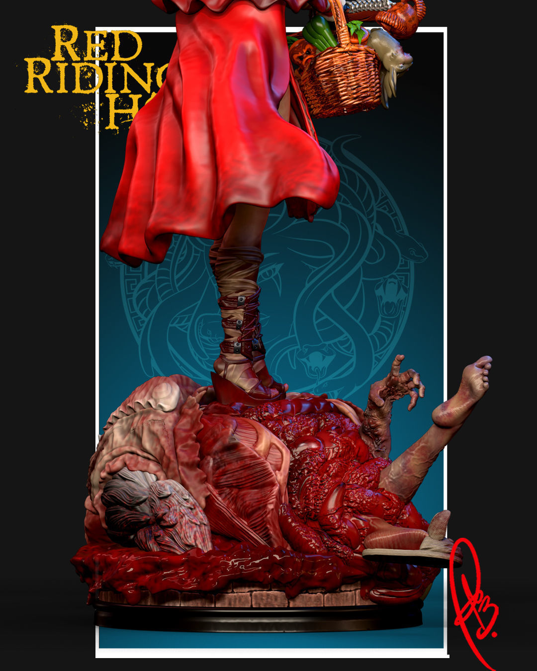 RED RIDING HOOD BY CREATIVE GEEK MB 3D print model_9