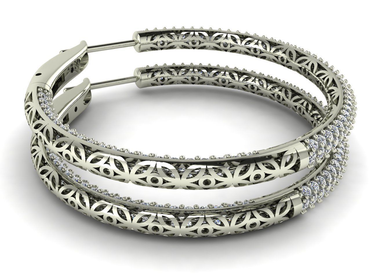 Hoop Earring 3D print model_6