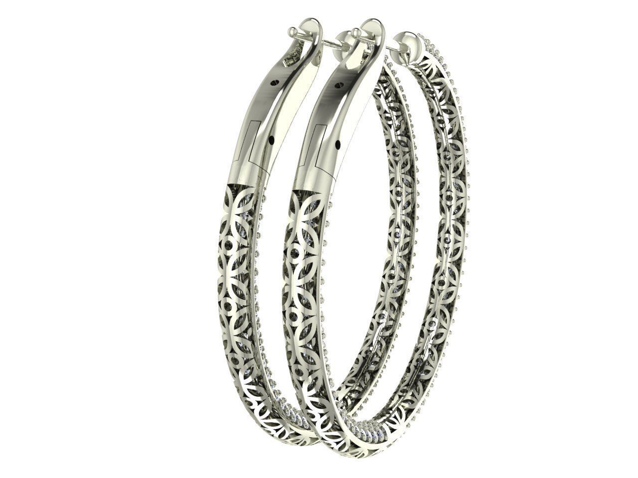 Hoop Earring 3D print model_5