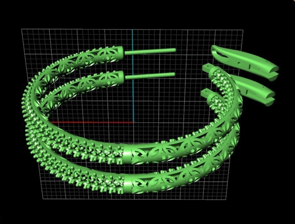 Hoop Earring 3D print model_9