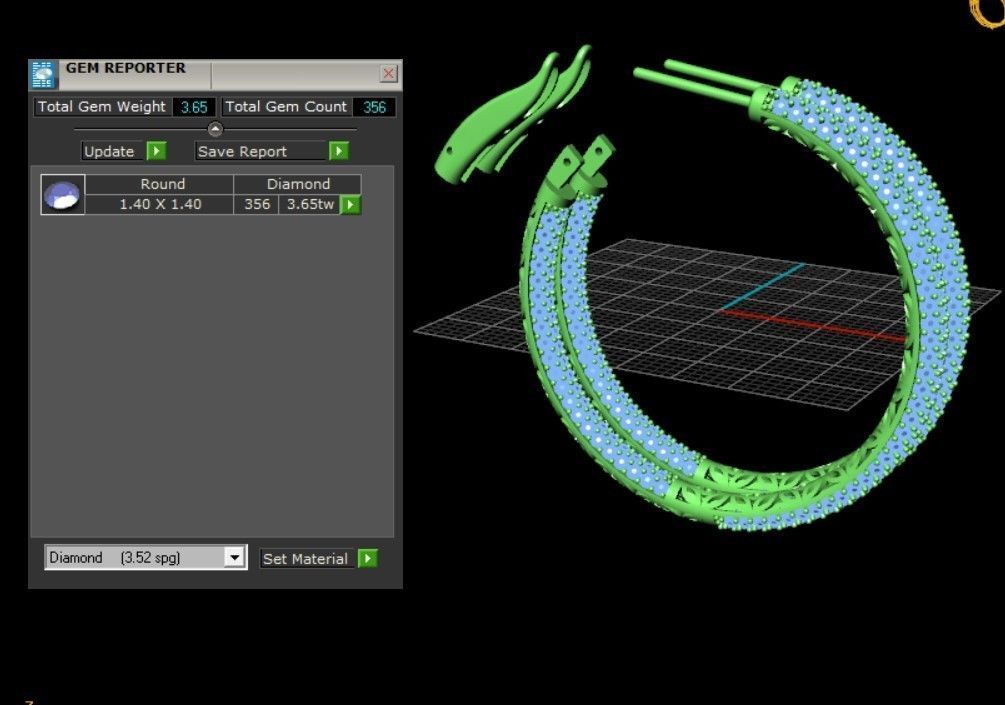 Hoop Earring 3D print model_12