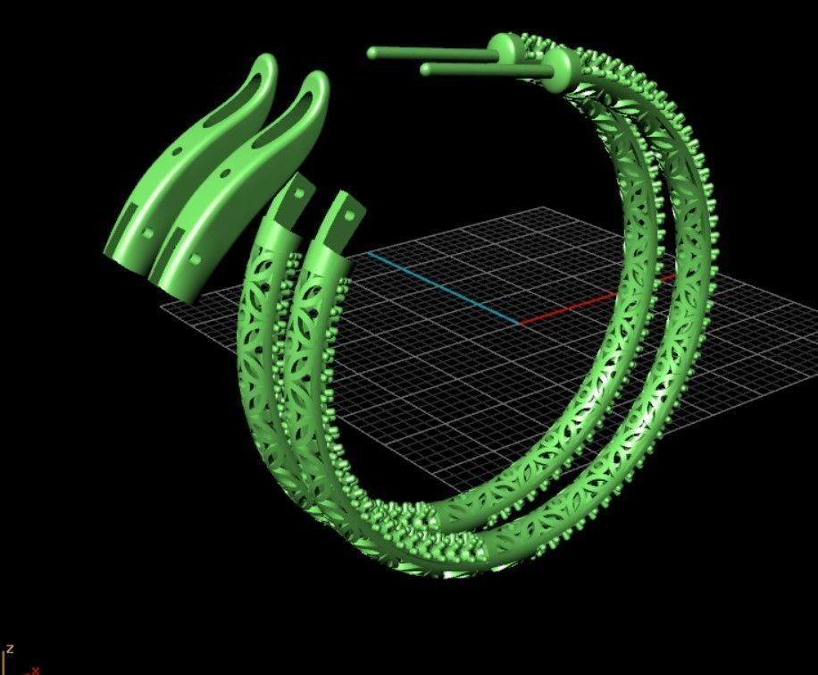 Hoop Earring 3D print model_8