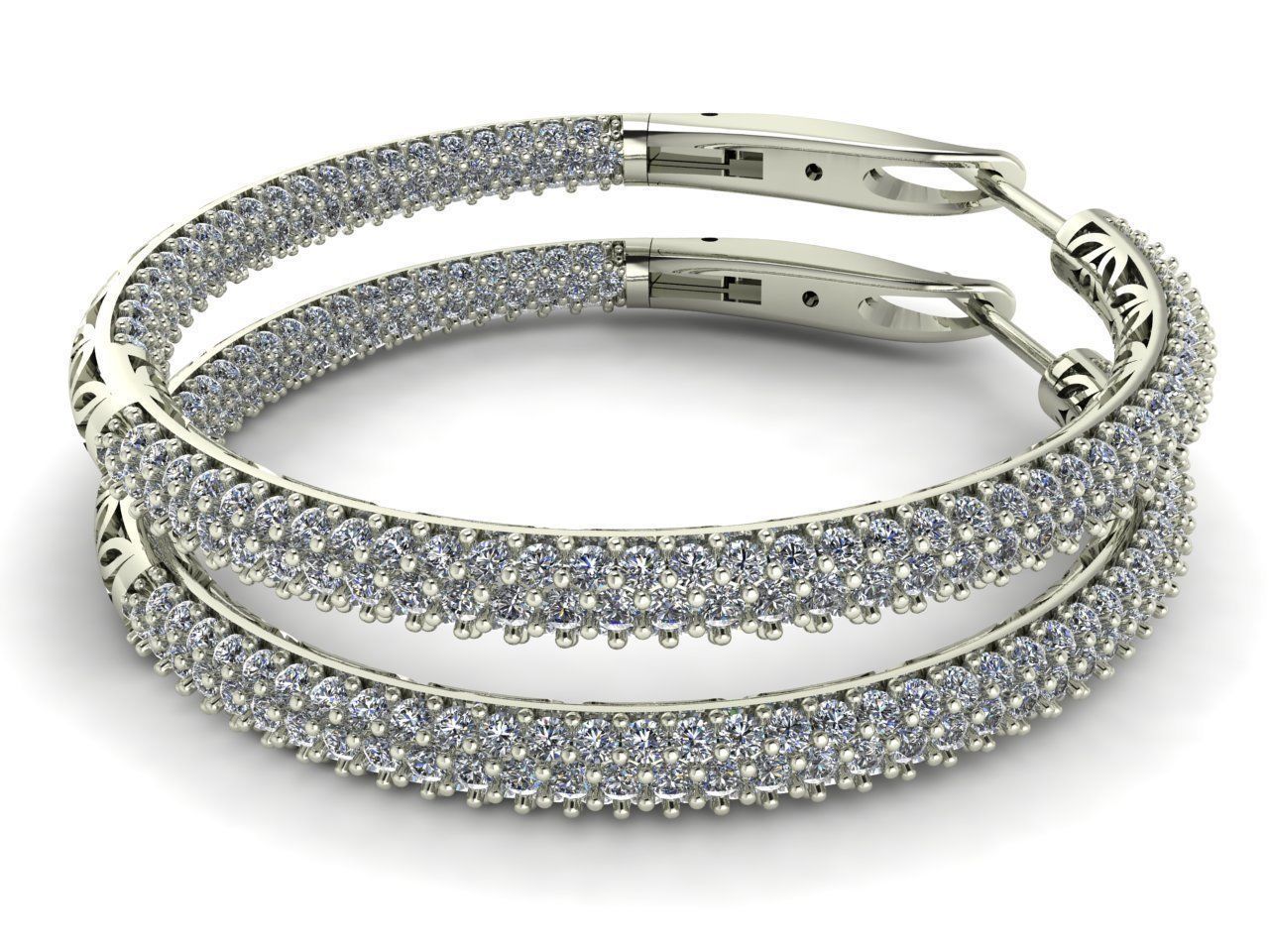 Hoop Earring 3D print model_7