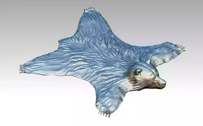 Bear carpet 3D print model