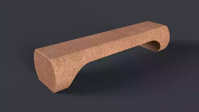 Modern Outdoor Bench 63 PBR Game Ready