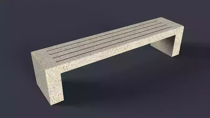 Modern Outdoor Bench 65 PBR Game Ready