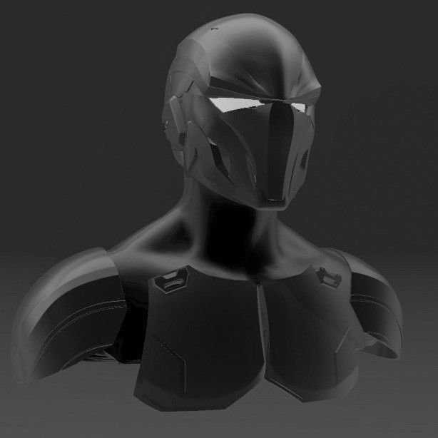 Red Hood Helmet and Armor Files 3D model_2