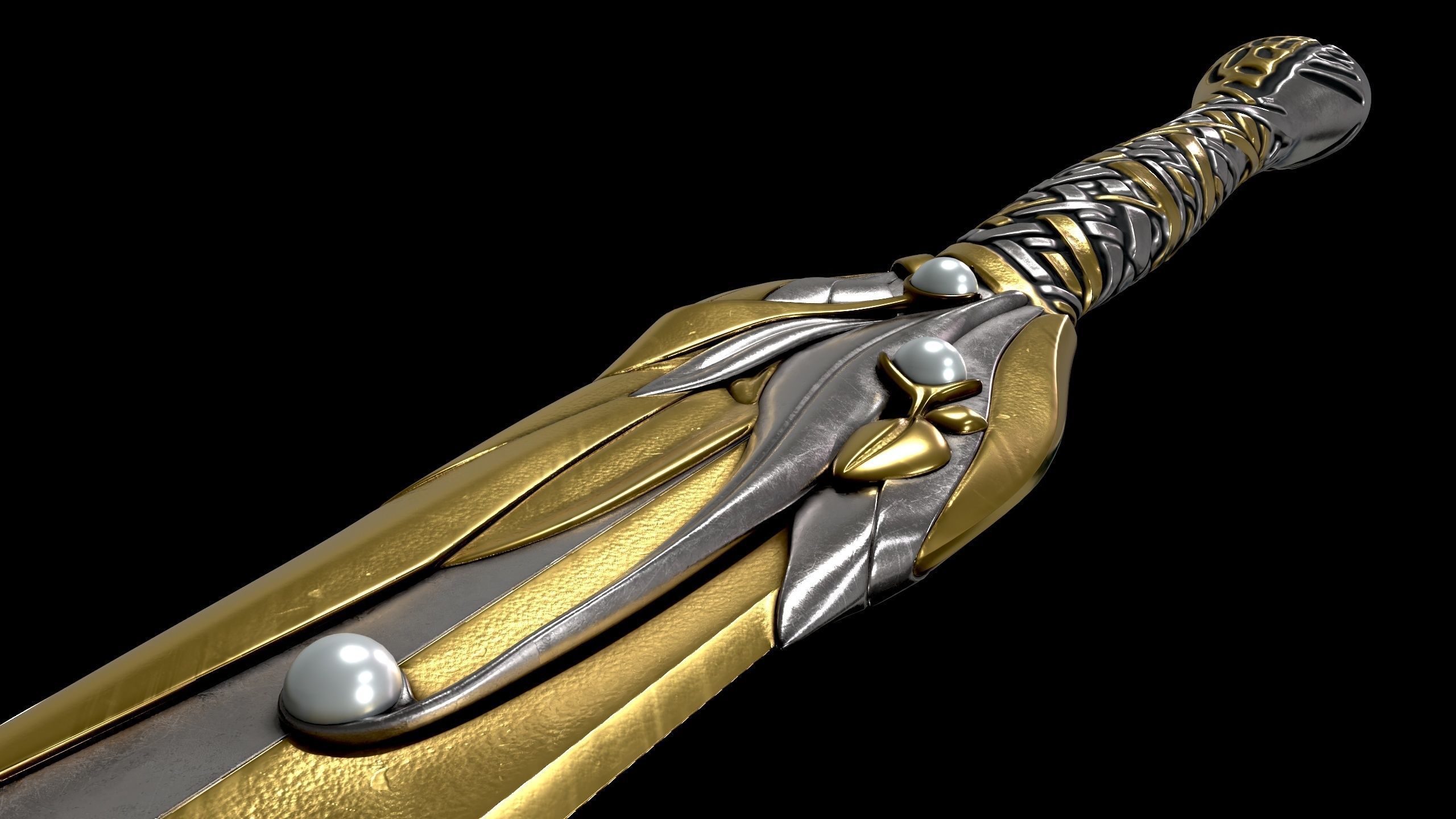 Galadriel Dagger - Rings of Power 3D model_4