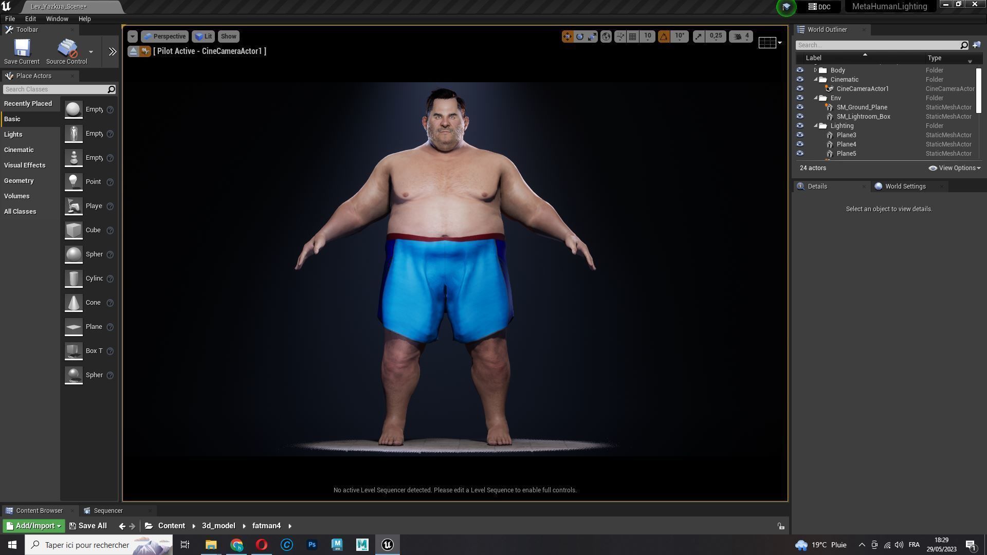 Fat Man naked and clothed Low-poly 3D model_27