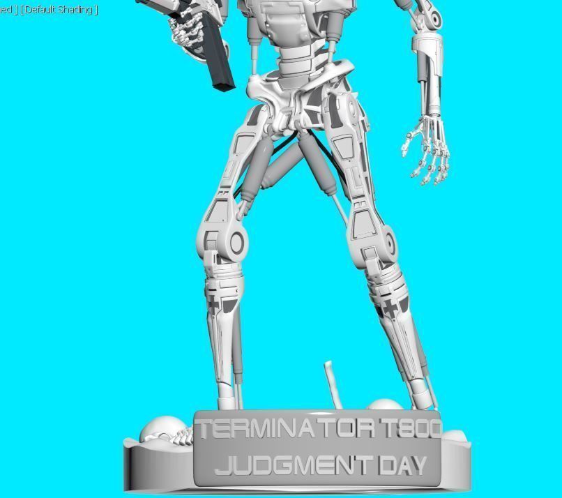 Terminator T-800 Endoskeleton Rekvizit T2 3D print model_26